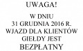Bezpłatny wjazd w Sylwestra